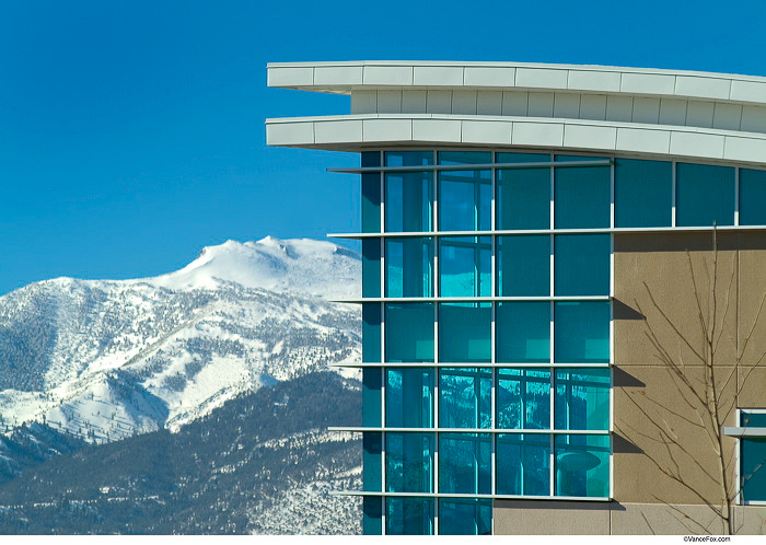 Featured image showing Renown Health, South Meadows, lighting design, construction administration done by Marie Wikoff of Wikoff Design Studio WDS, while employed at HMC Architects.